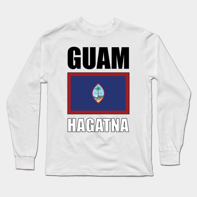 Flag of Guam Long Sleeve T-Shirt by KewaleeTee